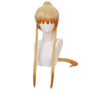 maysuwell Anime Yellow Cosplay Wig for Agatsuma Female Costume wig Long hair Cosplay Wigs for Women Halloween,carnival,Costume Party