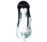 maysuwell Cosplay Wigs Anime wig for Women Black blue gradient long hair for Halloween,carnival,Costume Party with Wig Cap