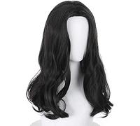 maysuwell Cosplay Wigs Anime Wig Keisuke Black Long Curly Heat with wig cap