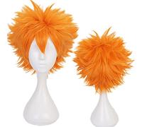 maysuwell Orange Wig for Cosplay Wig Costume Men Short Anime Natural Soft Party Hair Wigs