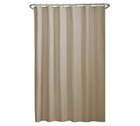 MAYTEX Soft Microfiber Water Repellent Fabric Shower Liner or Curtain, Linen