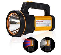MAYTHANK Super Bright Handheld LED Flashlight High Lumens Rechargeable,Powerful Spotlight Long Range 800yd/Large Capacity Long Lasting/with Lantern, Big Heavy Duty Searchlight