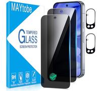MAYtobe 2 + 2 Pack Privacy Screen Protector for Google Pixel 10 Pro XL + Camera Lens Protector, Anti Spy Tempered Glass, Case Friendly, Anti-Scratch, Ultra Resistant, No Bubbles
