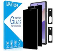 MAYtobe 2 Pack Privacy Screen Protector for Google Pixel 7A, with 2 Pack Camera Lens Protector, Anti Spy Tempered Glass, Case Friendly, Anti-Scratch, Ultra Resistant, Touch Sensitive, No Bubbles