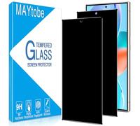 MAYtobe 2 Pack Privacy Screen Protector for Samsung Galaxy S24 Ultra 5G, Anti Spy Tempered Glass, Case Friendly, Anti-Scratch, Ultra Resistant, Touch Sensitive, Bubble Free