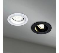 Maytoni Akron recessed light, adjustable, round, white