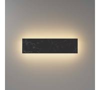 Maytoni BASIC TEXTURE LED wall lamp, black, width 30 cm, marble finish, CCT