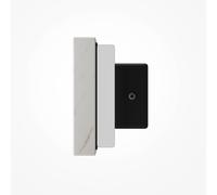 Maytoni BASIC TEXTURE LED wall lamp, white, width 30 cm, marble finish, 3,000 K