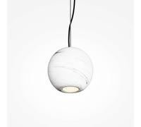 Maytoni BASIC TEXTURE pendant light, white, Ø 12 cm, marble, GU10