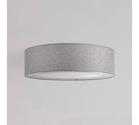 Luminosa Lighting Luminosa Bergamo Flush Cylindrical Ceiling Lamp Chrome, 3 Light, E27