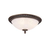 Maytoni ceiling lamp Pascal, bronze antique Ø 37 cm glass/metal