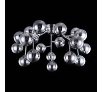 Luminosa Lighting Luminosa Dallas Semi Flush Ceiling Lamp Chrome, 20 Light, G9