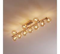 Maytoni Dallas ceiling light, gold, 13-bulb