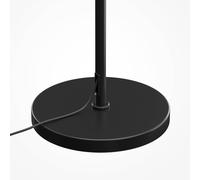 Maytoni Dallas floor lamp, black/black, height 150 cm, 6-bulb dimmer