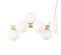 Maytoni Dallas pendant light, 25-light, long, gold