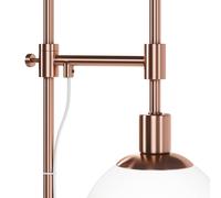 Maytoni Erich floor lamp, brass rosé, glass/metal, 1-bulb