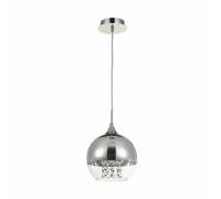 Maytoni Fusion 1-Light Globe Pendant Nickel RRP £129.90 NEW FREE NEXT DAY P&P(Q)