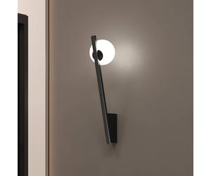 Maytoni Kazmir wall light, black, height 35 cm, metal