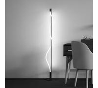 Maytoni LED floor lamp Tau, black, aluminium, height 150 cm
