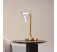 Maytoni LED table lamp Cabaret, brass/clear, height 48.5 cm