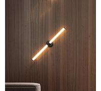 Maytoni LED wall light Axis, gold-coloured, height 63 cm