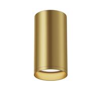 MAYTONI Modern Ceiling Spotlight Focus S, Made of Aluminium, Basic Design, matt Gold, 10 cm high, Cylinder, Bright, for 1 Bulb GU10, 10 W not incl.