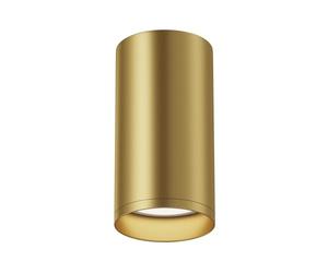 MAYTONI Modern Ceiling Spotlight Focus S, Made of Aluminium, Basic Design, matt Gold, 10 cm high, Cylinder, Bright, for 1 Bulb GU10, 10 W not incl.