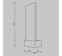 Maytoni Ornate LED wall light, brass/clear, height 31 cm