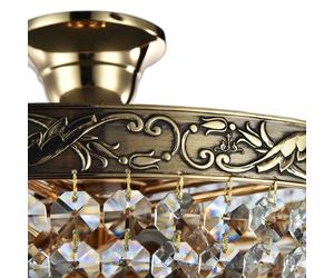Maytoni Palace chandelier, crystal lampshade
