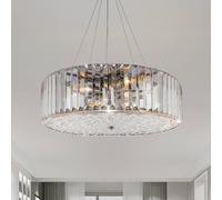 Maytoni Recinto pendant light, Ø 40 cm, crystal, 6 x E27