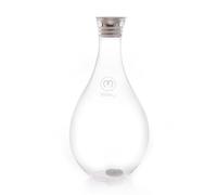 MAYU Water Borosilicate Glass Carafe - Hand-blowntempered Crystal Clear Carafe of MAYU Water Swirl Pitcher - (51 Oz 1.5L) | Stainless Steel Pouring Spout - Swirl Base Not Included