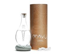 MAYU Swirl Structured Water Carafe - Innovative Hand-Blown Vortex Technology - Reverse Osmosis Filter Water Dispenser Holder 1.5 litre | 1.5 litre | 51 oz