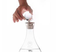 MAYU Water, Glass Topper Designed for Mayu Swirl Structured Water Carafe, Enhances Aesthetics, Preserves Freshness, Prevents Dust, Grade-A Borosilicate Glass, Dishwasher Safe, Modern Minimalist Design