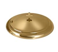 Mayur Exports Holy Communion Cup Tray Cover Stackable Stainless Steel Tray with 40-Hole Disk, Portable Holy Communion Trays for Churches- Shiny Gold Finish