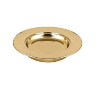 Mayur Exports Stainless Steel Holy Communion Bread Plate - Premium Brass Mirror Finish, Church Communion Supplies for Bread & Wafers, Religious & Worship Accessories
