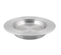 Mayur Exports Stainless Steel Holy Communion Bread Plate - Premium Silver Matte Finish, Church Communion Supplies for Bread & Wafers, Religious & Worship Accessories