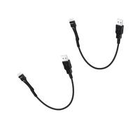 MAYWILLA USB A Male to Motherboard 9Pin USB 2.0 Adapter Cable,7.8inch Front Panel USB Header Extension Cord for PC（2PCS）