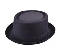 Maz Cotton Pork Pie Hat - Black (55cm)