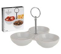 Mazali Snackdish with Handle Porcelain Size: 20X3.6Cm in Printed 212X190X45Mm Color Box, Ceramic, Multi-Colour, 24 x 7.6 x 14 cm