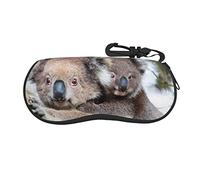 MAZBIT Koala Bear Soft Printed Glasses Case, Neoprene Lightweight Portable Sunglasses Case, Zipper Closure
