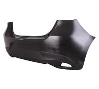 Prasco Rear Bumper for Mazda 2 - Black - Fits 2015-2019