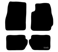 Mazda 2 2007 TO 2012 Car Mats UK-Made Tailored Fit Carpet Floor Mats Full Coverage Compatible Accessory Black Trim