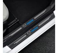 Mazda Door Sill Protector - 4Pcs Carbon Fiber Sill Trim for Mazda 2, 3, 5, 6