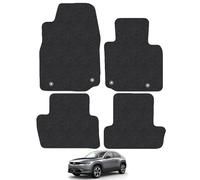 Mazda MX-30 (2020+) Car Mats Accessories Tailored Fit Carpet Floor Mats Non Slip Black Trim Full Coverage Compatible Accessory Front Rear Set Anti Slip Granulated Backing Hand-Finished Clips