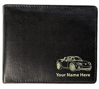 Mazda MX5 Design, Personalised Mens Leather Wallet (Toscana Style)