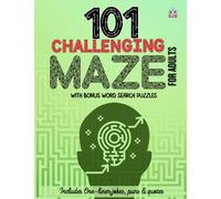 Maze activity book for adults: Maze book for adults and teens