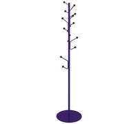 Maze - Bill Coat Rack Floor, Walnut / Royal Purple - Walnut