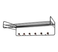 Maze - Bill Hat Rack 71 cm, Black / Walnut - Black