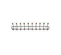Maze Bill Horizontal L Coat Rack Black/Dark Ash