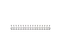 Maze Bill Horizontal XL Coat Rack Black/ Brown